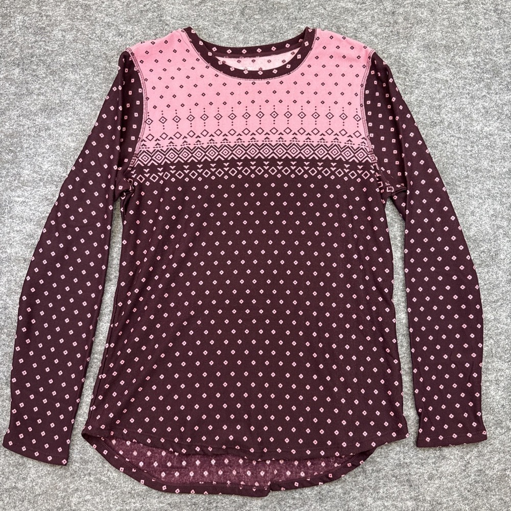 Cuddl Duds lot‎ of 2 shirts women's large pink nordic stretch long sleeve casual - Picture 7 of 12